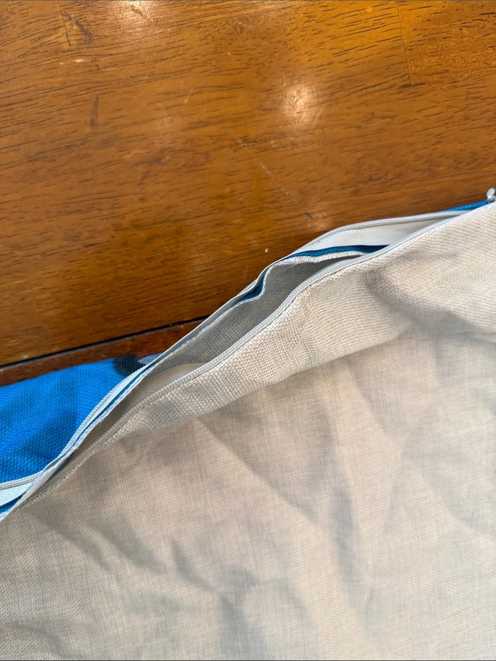 Coca Cola Blue Background Napkin with Red Can Graphic couch pillow case
